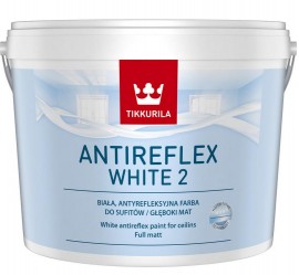 Tikkurila Anti-Reflex white [2] Antyrefleksyjna farba do sufitów.-Biała 10l 